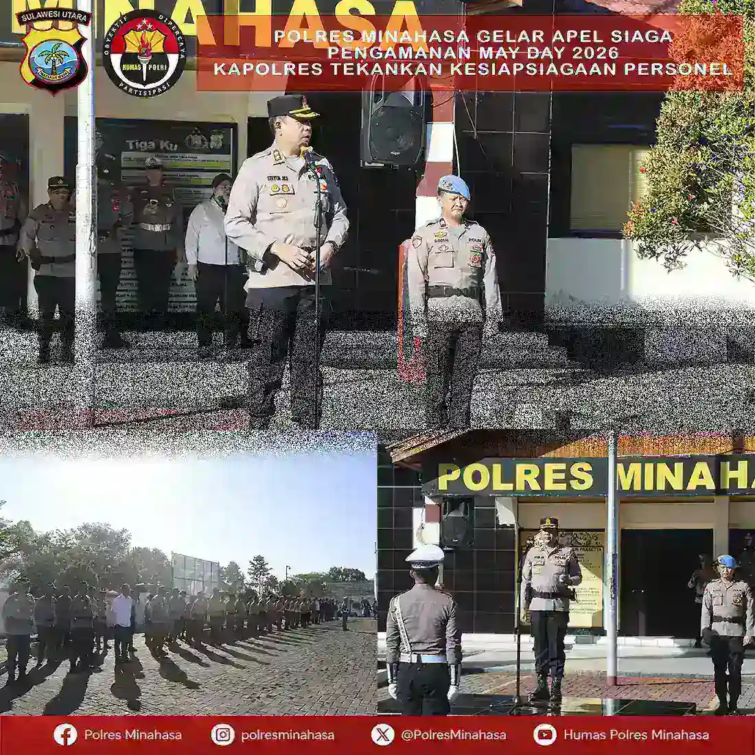 Apel Siaga May Day 2026 Polres Minahasa